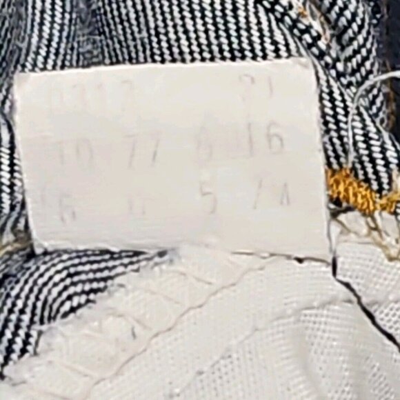 Vintage Levis Bootcut Orange Tab Jeans Toddler Boy Girl 2T Dark Wash Blue 1970s - Picture 10 of 10